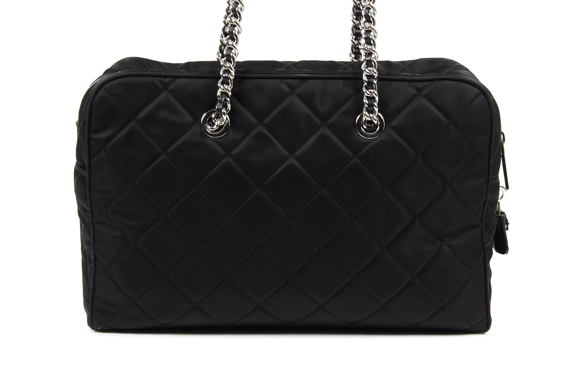 Borsa Prada trapuntata BL0774 Nero Tessuto Impuntu