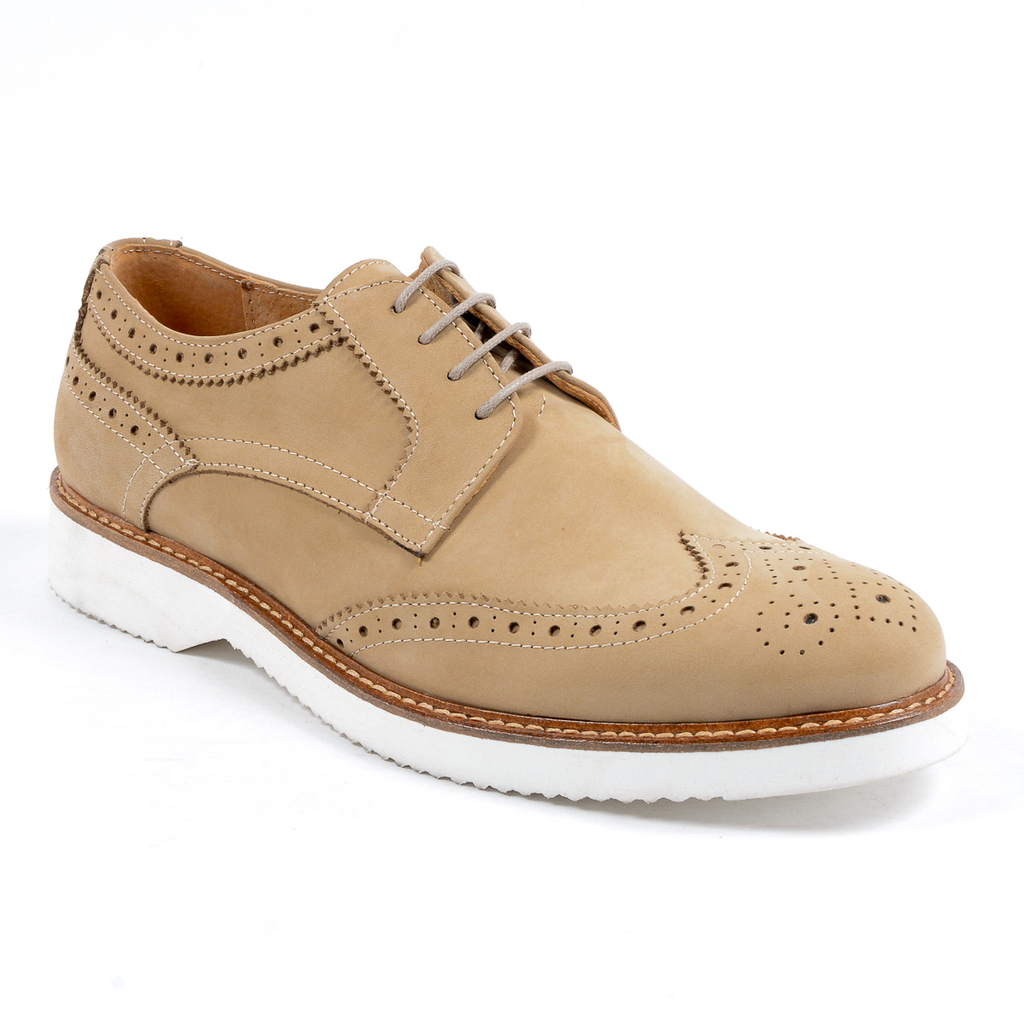 V 1969 Italia Scarpe Oxford Brogue da uomo Taupe PEDRO