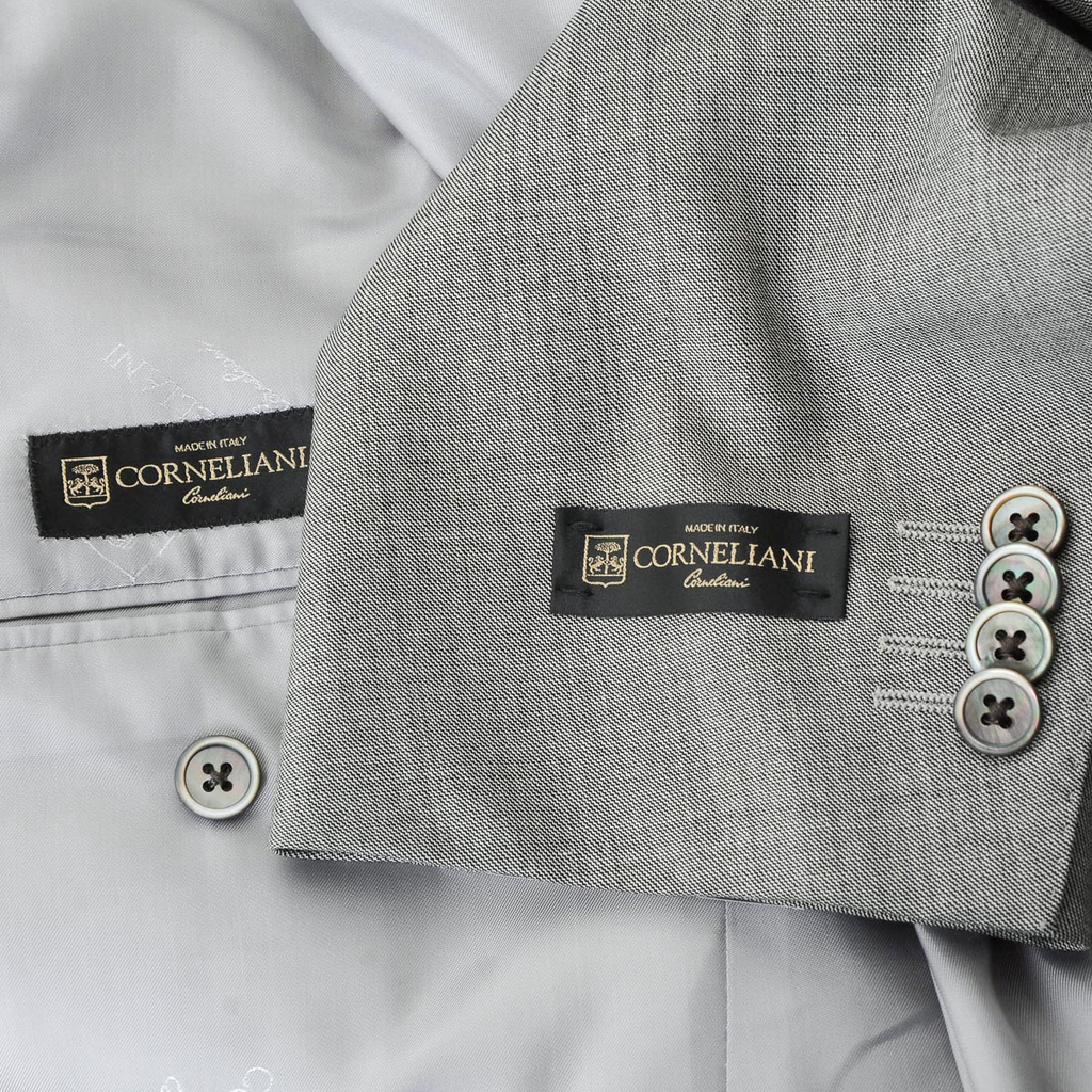 Abito uomo Corneliani maniche lunghe grigio Super 160's