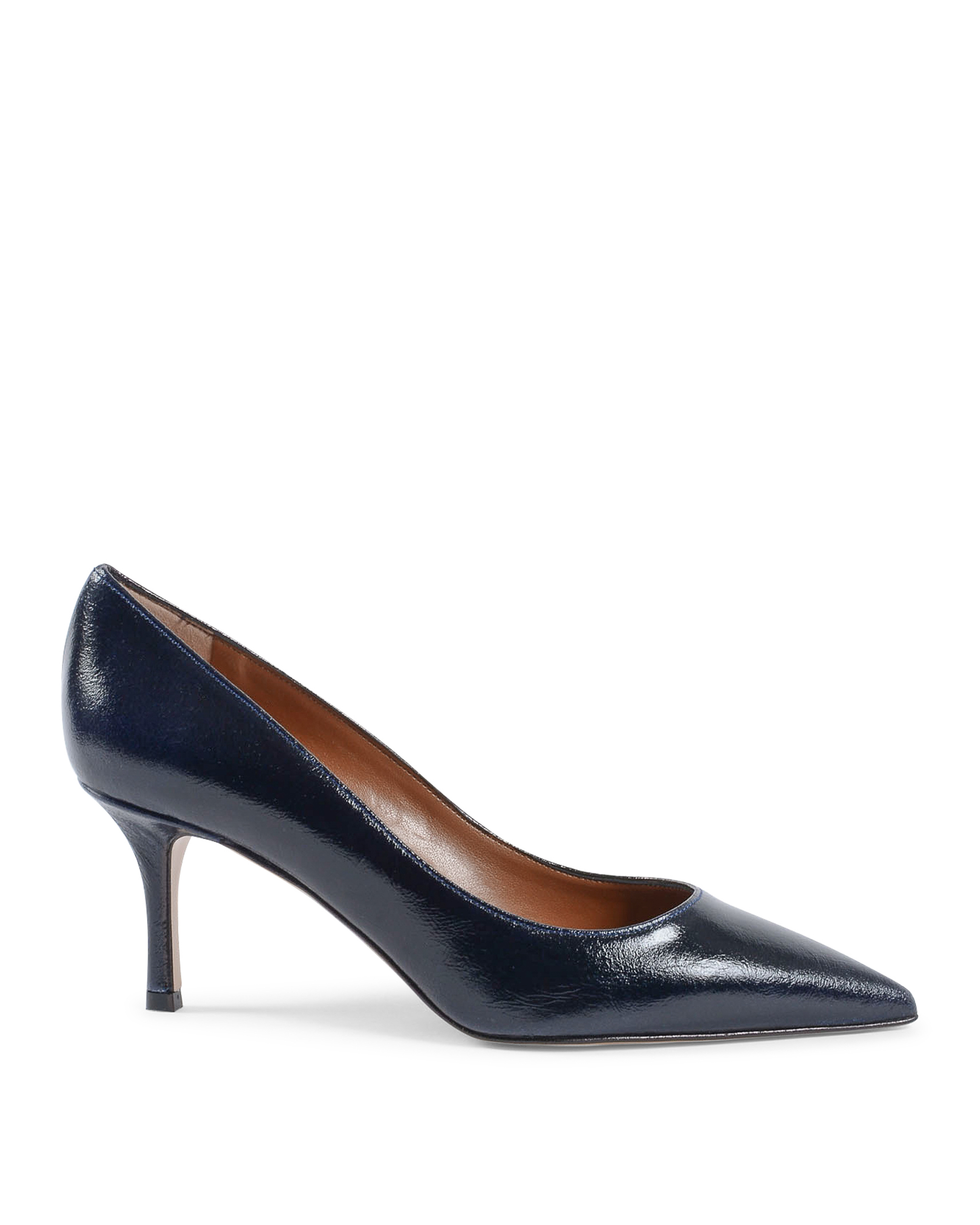 19V69 Italia Scarpe da donna con tacco blu navy INES65 VERNICE BLU NAVY