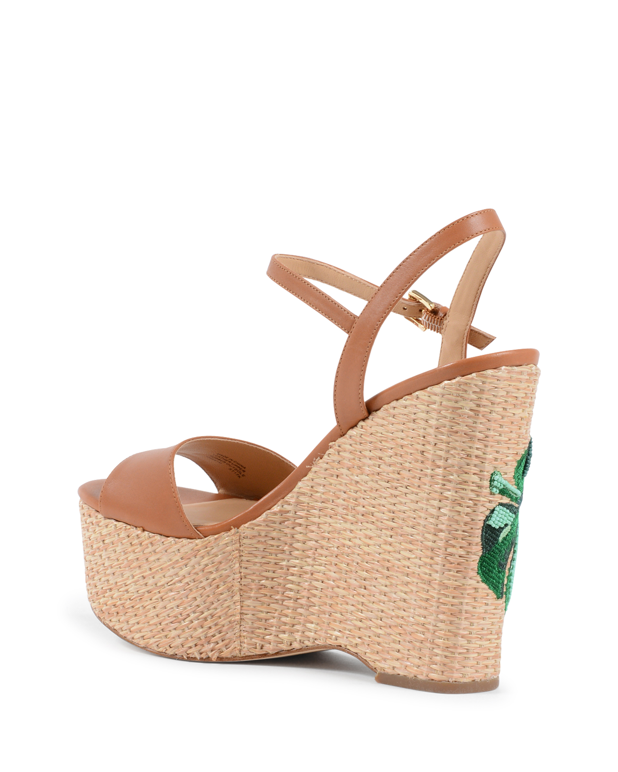 Sandalo con zeppa da donna Michael Kors marrone FISHER