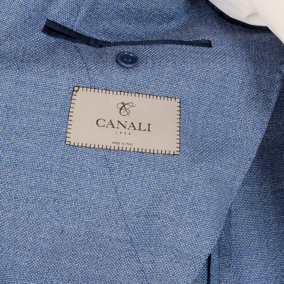 Giacca uomo Canali maniche lunghe azzurro