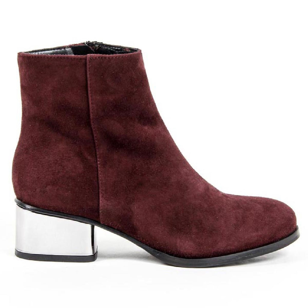 Stivaletto Donna V 1969 Italia B2503 CAMOSCIO BORGOGNA