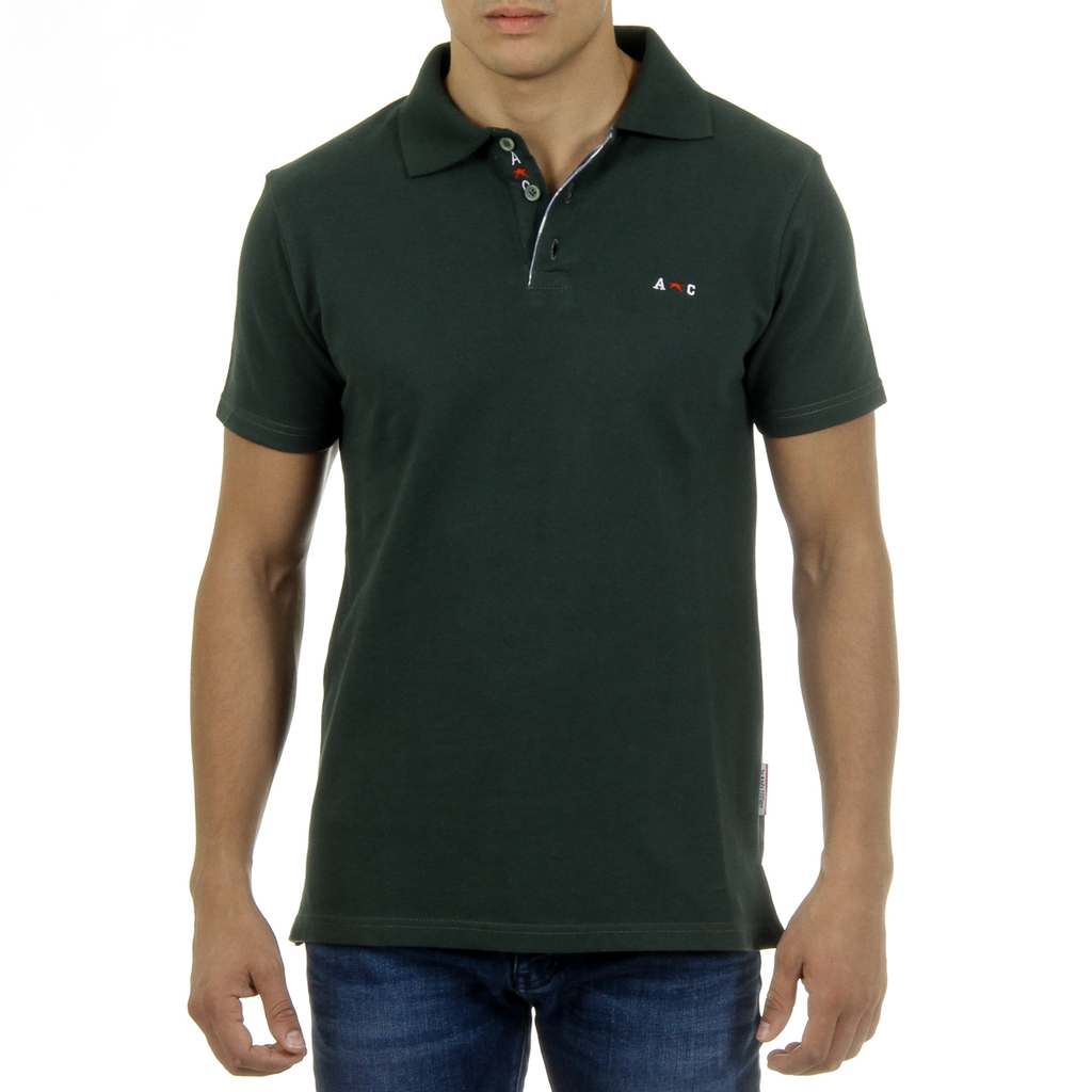 Andrew Charles Polo da uomo a maniche corte verde SEMELO
