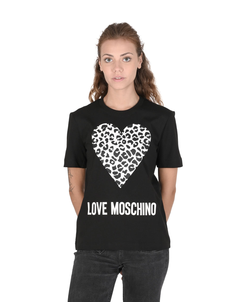 T-shirt da donna Love Moschino W 4 H06 27 M 3876 C74 NERO