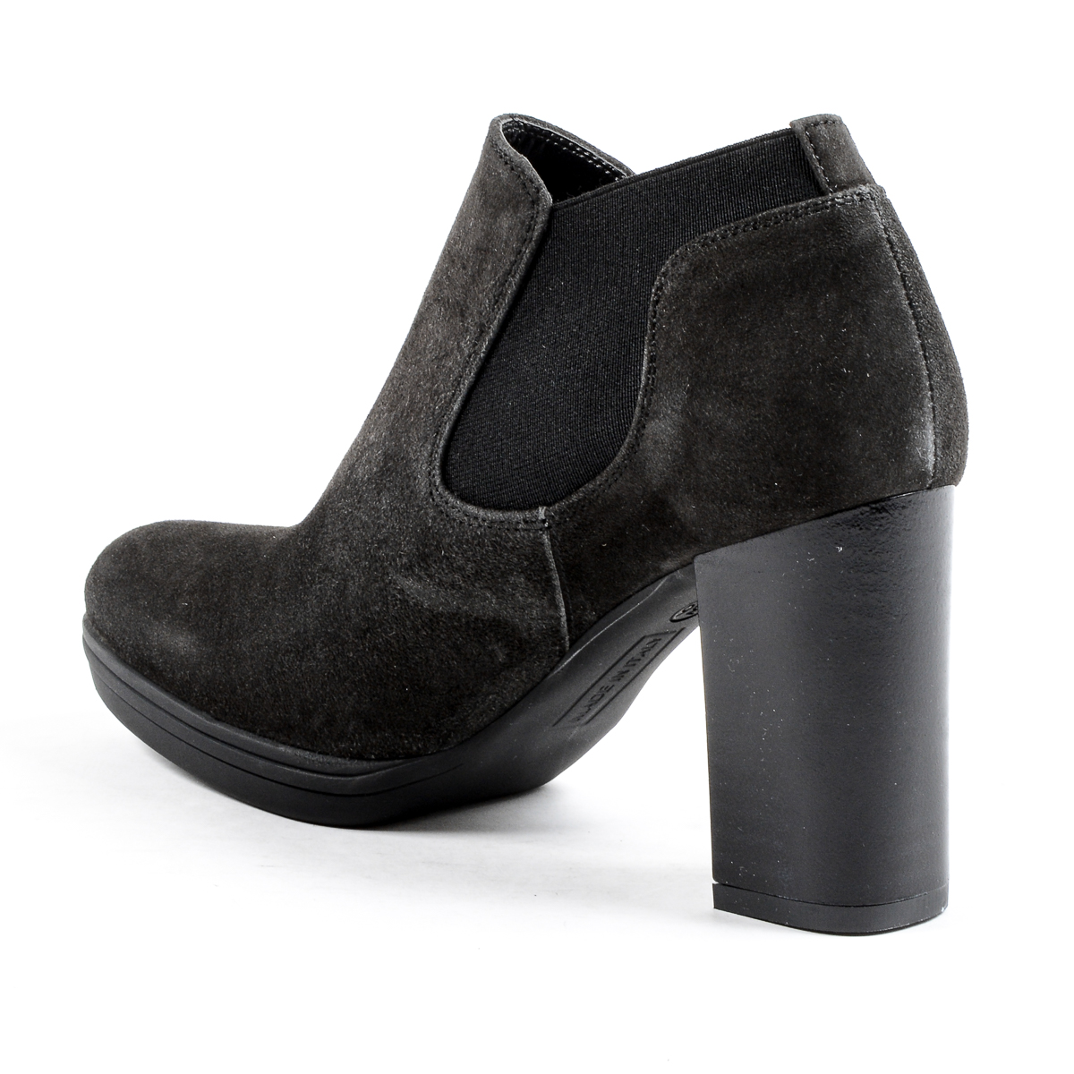 V 1969 Italia Stivaletto con tacco da donna grigio scuro GRACY
