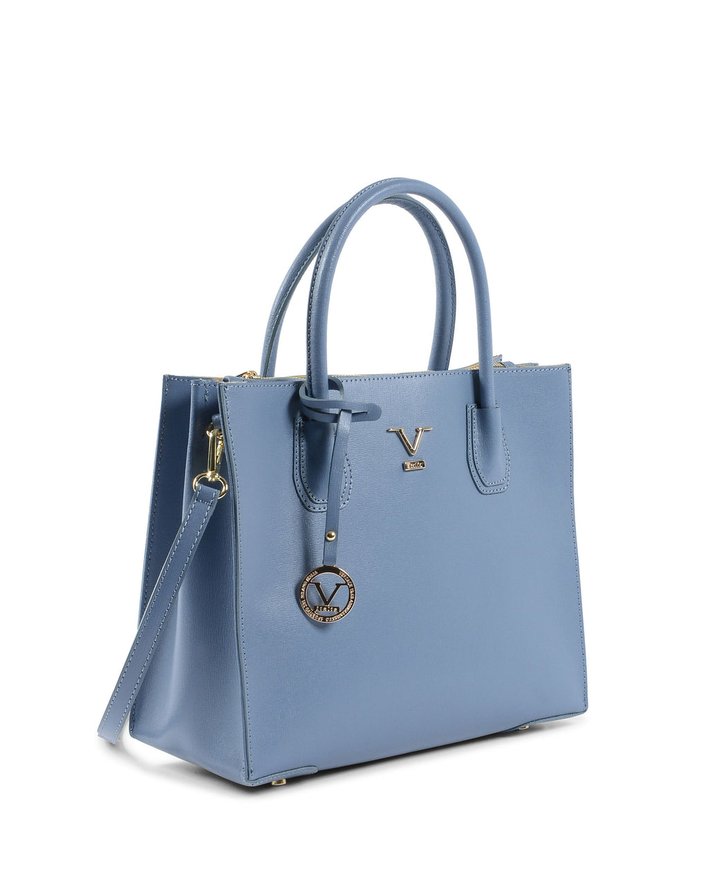 V Italia Borsa Donna Azzurro BE10275 52 SAFFIANO COLLINA