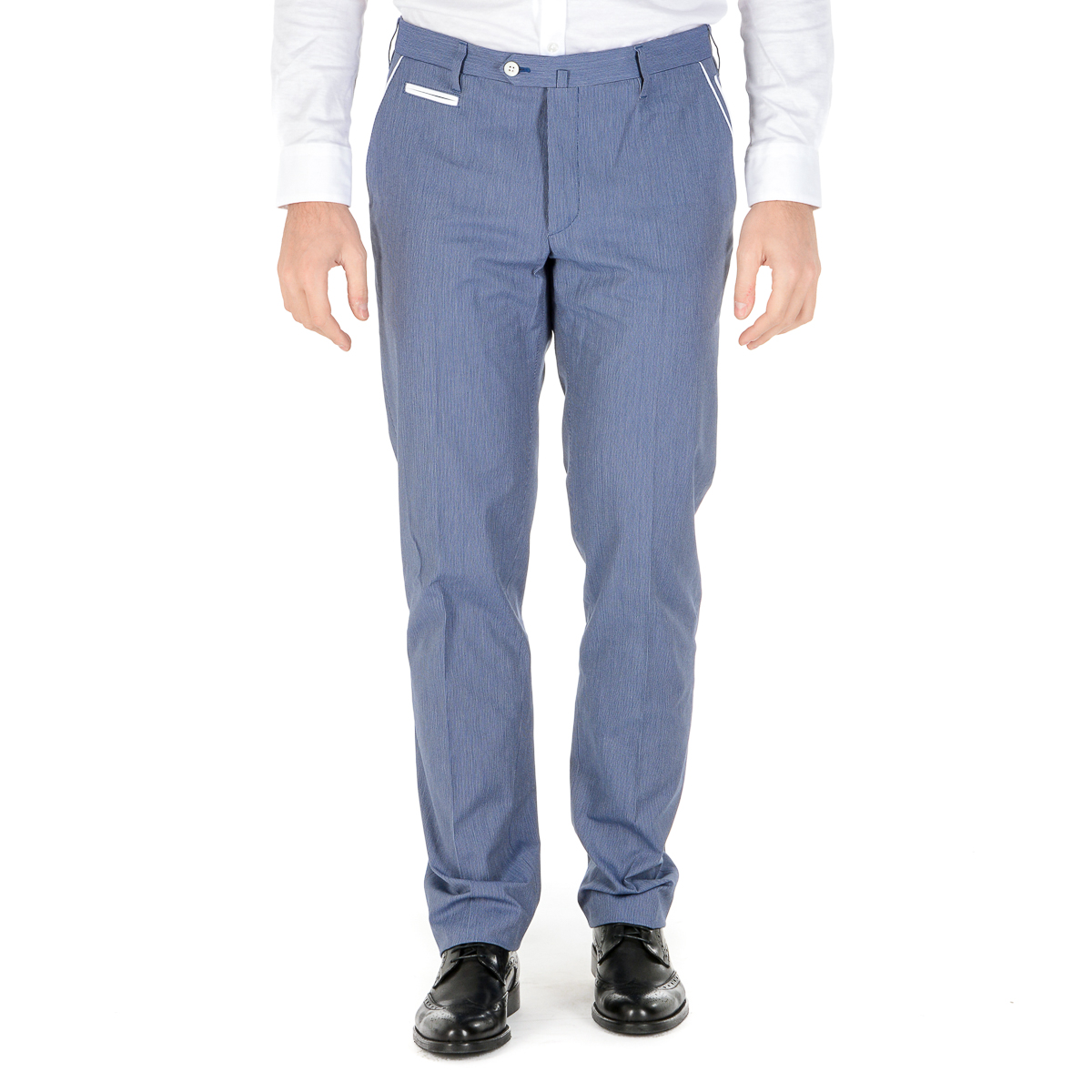 Corneliani Pantaloni Uomo Azzurro