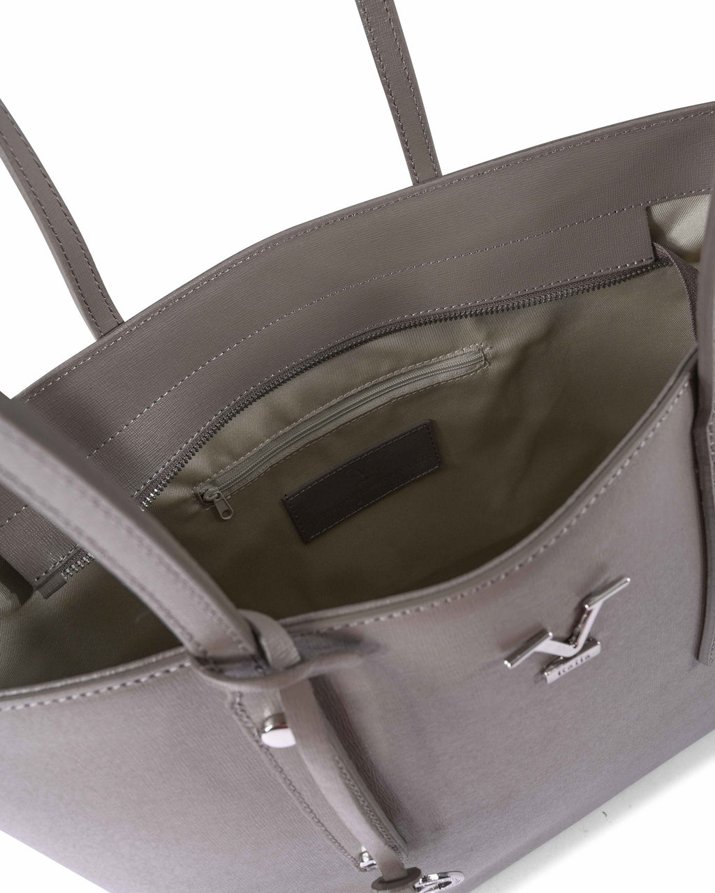 Borsa a mano da donna V Italia CB1070 SAFFIANO TAUPE