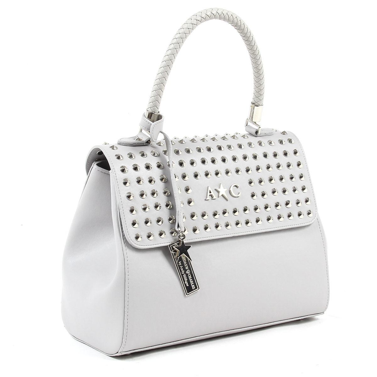 Borsa a mano da donna Andrew Charles grigio chiaro BROOKLYN