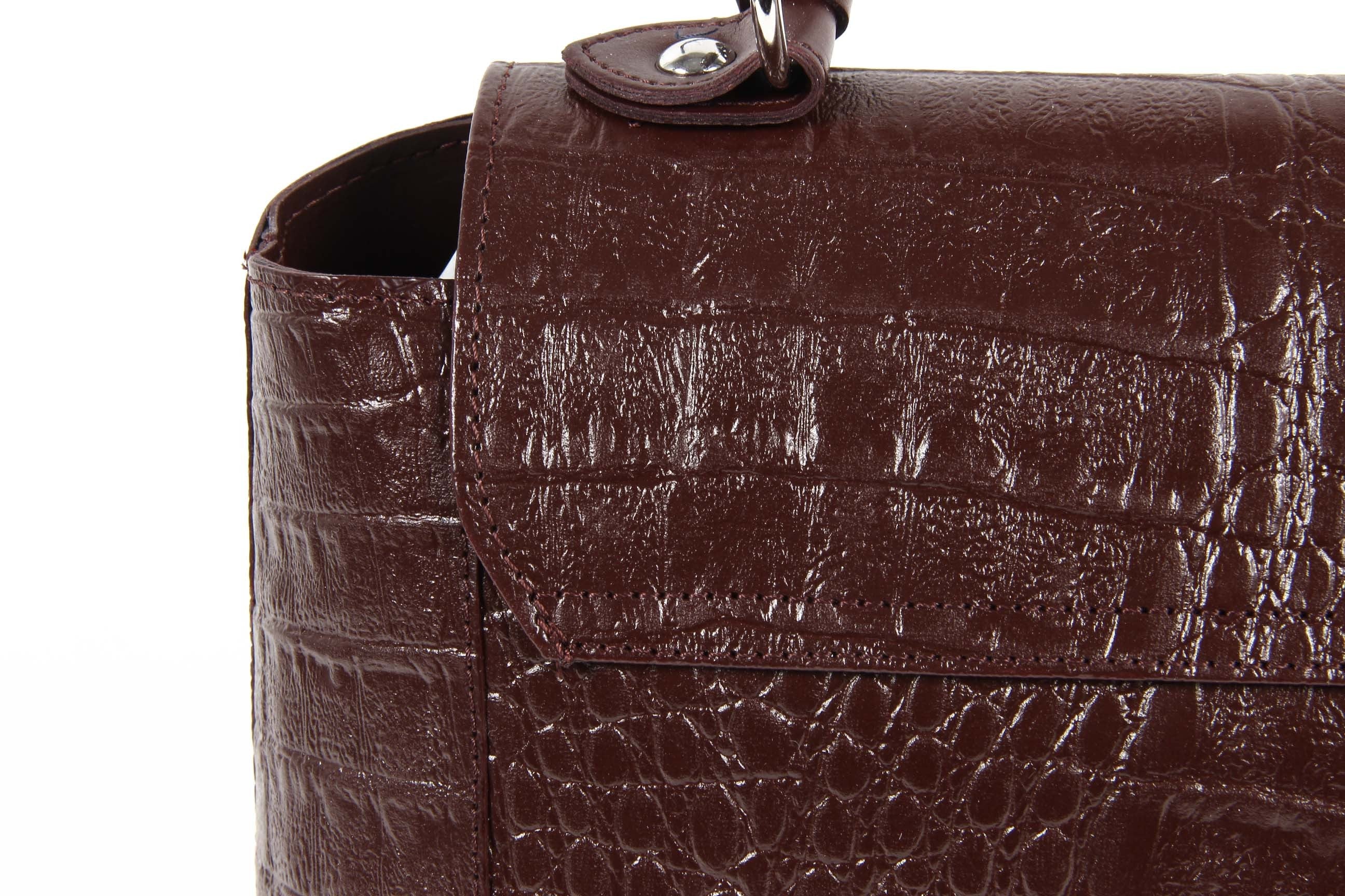 V 1969 Italia Borsa da donna ARC01 MOIRA COCCO BORDEAUX