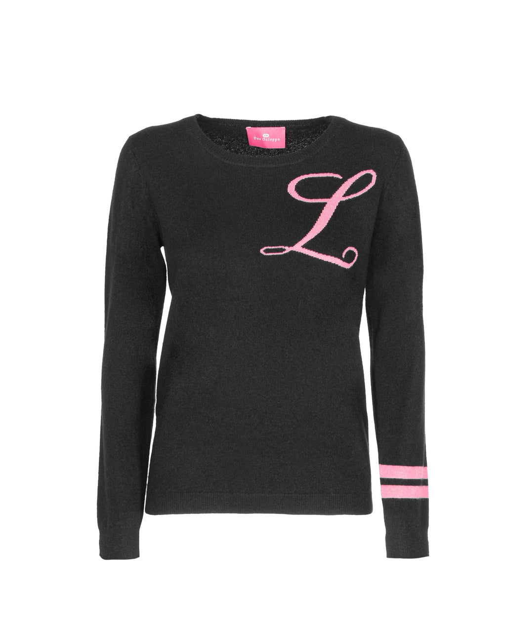 Maglione girocollo in cashmere - Nero