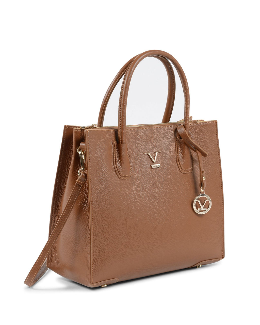 Borsa a tracolla Donna V Italia Tan BE10275 52 DOLLARO CUOIO