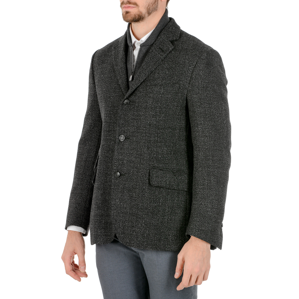 Corneliani Giacca Uomo Maniche Lunghe Grigio Scuro