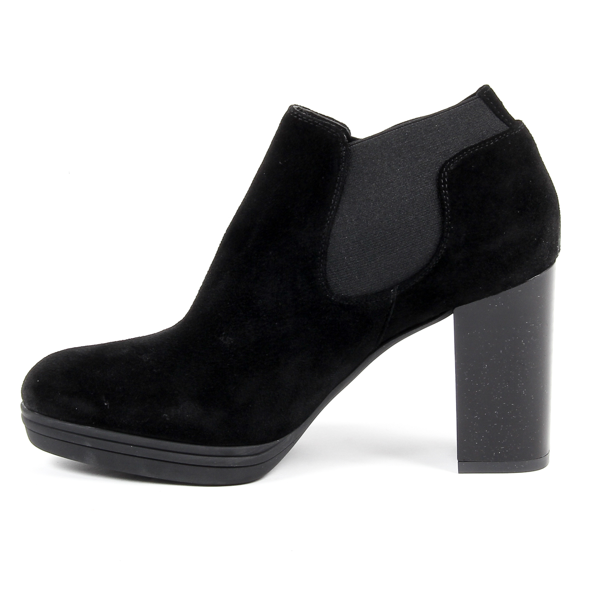 V 1969 Italia Stivaletto con tacco da donna nero GRACY
