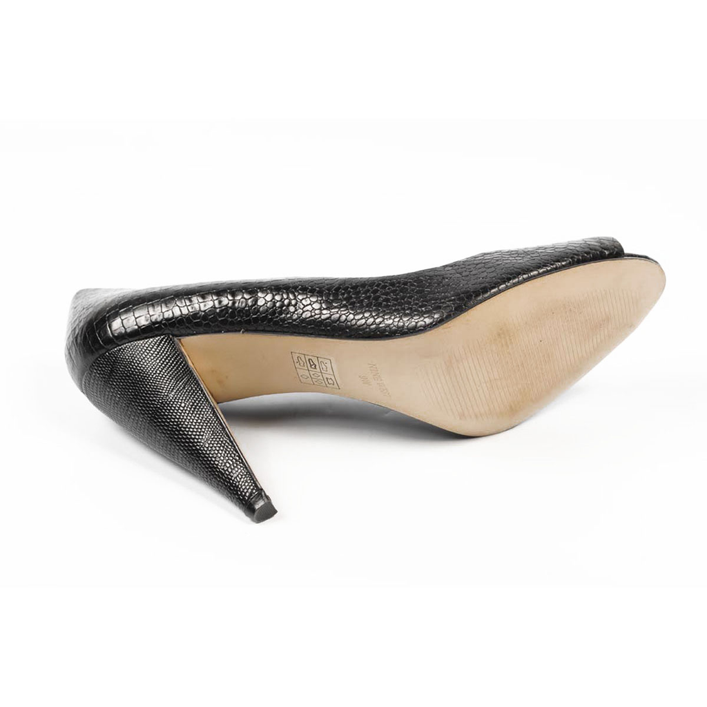 Nine West Scarpe da donna con punta aperta NWHEALTH NERO COCCODRILLO