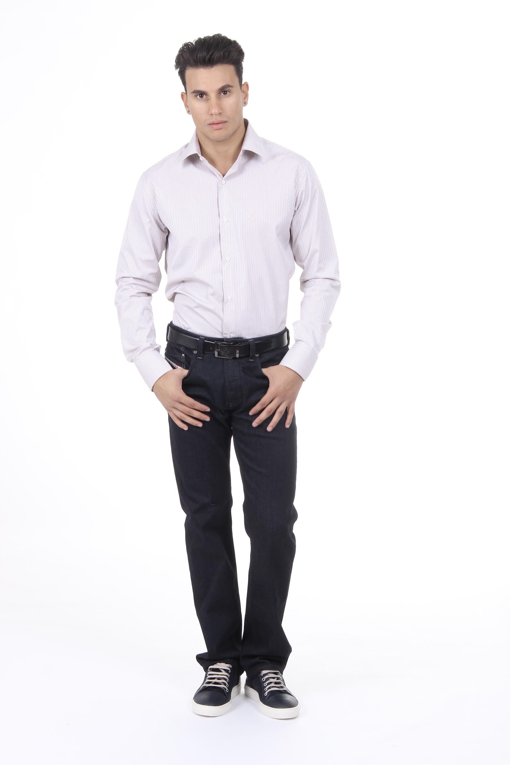 V 1969 Italia Camicia da uomo Modern Classic Fit 377 VAR. 213