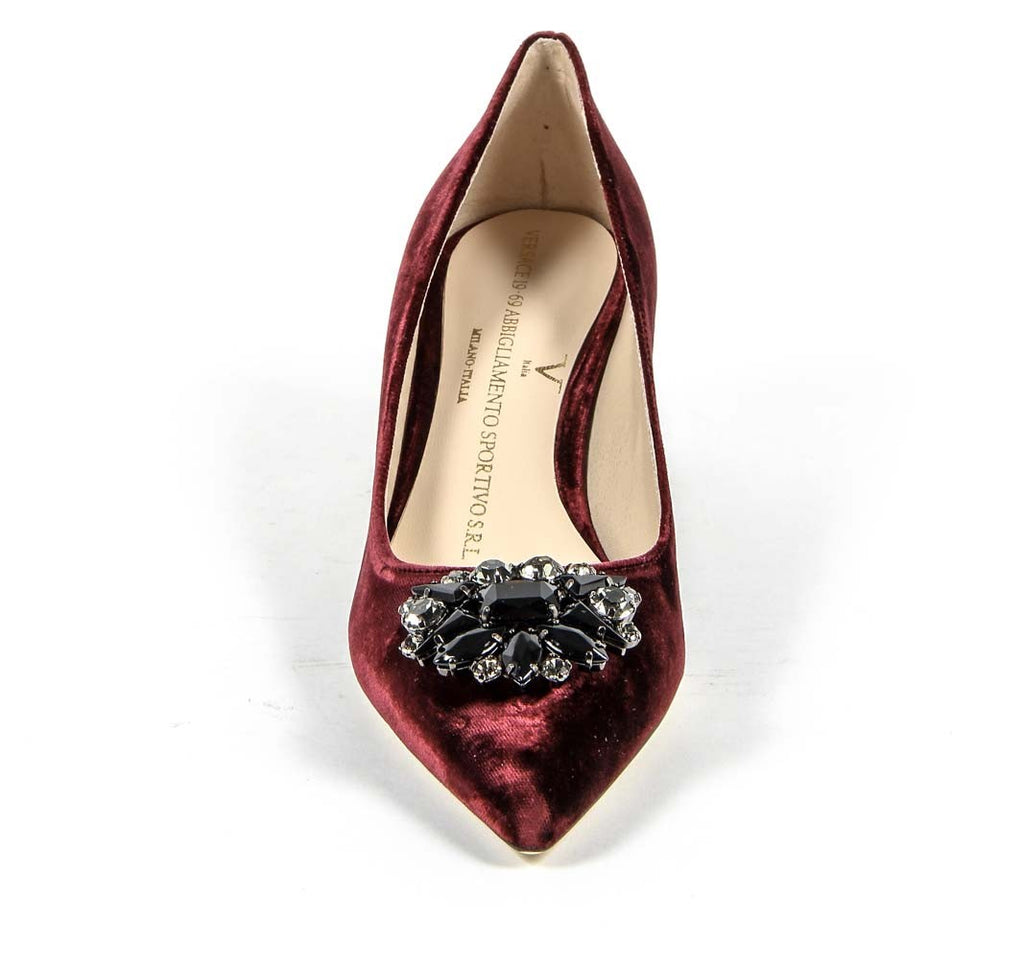 V 1969 Italia Womens Pump 3109244 VELLUTO BORDEAUX