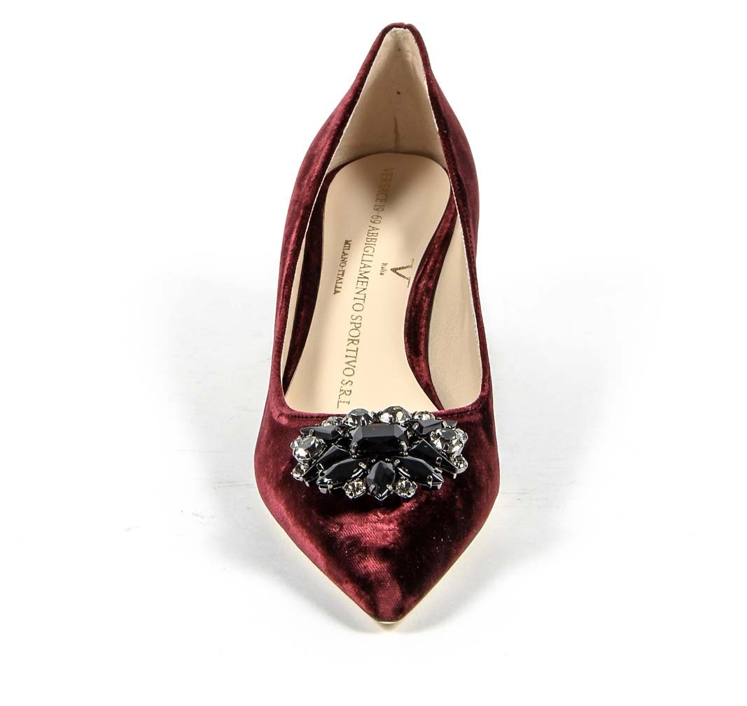 V 1969 Italia Womens Pump 3109244 VELLUTO BORDEAUX
