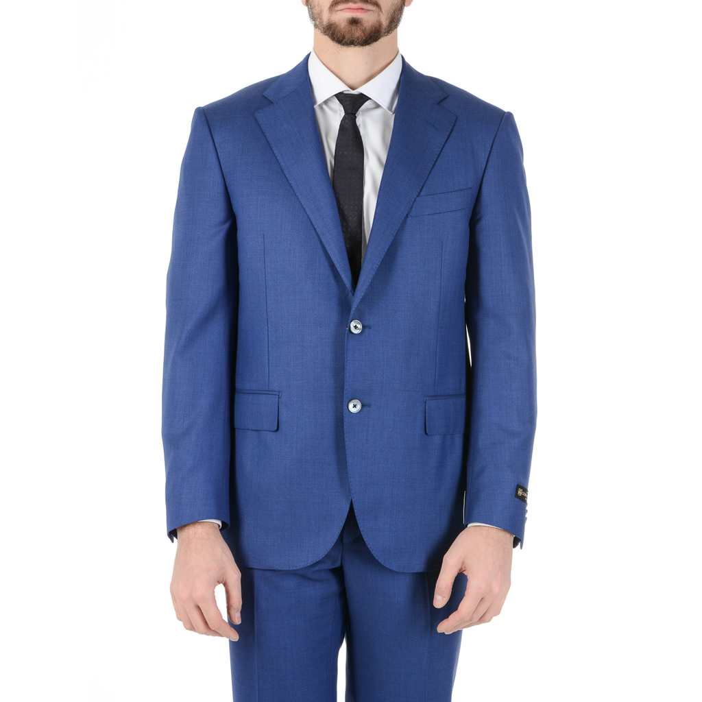 Abito da uomo Corneliani maniche lunghe blu Super 110's