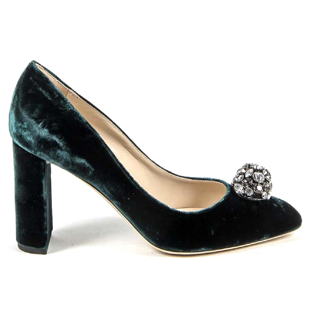 Décolleté da donna V 1969 Italia 3102045 VELLUTO VERDE