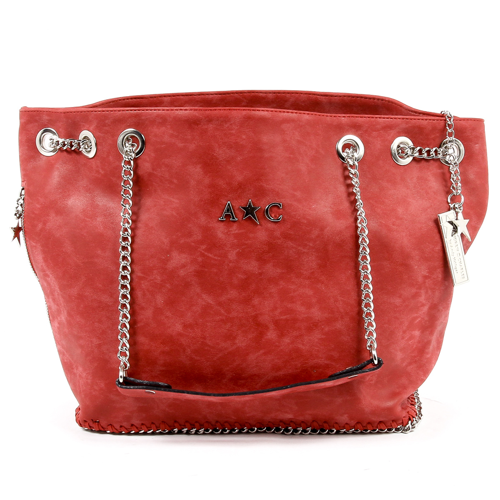 Borsa a mano da donna Andrew Charles rossa KIARA