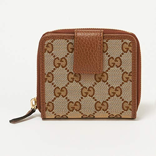 Portafoglio Gucci Original GG in tela e pelle beige marrone