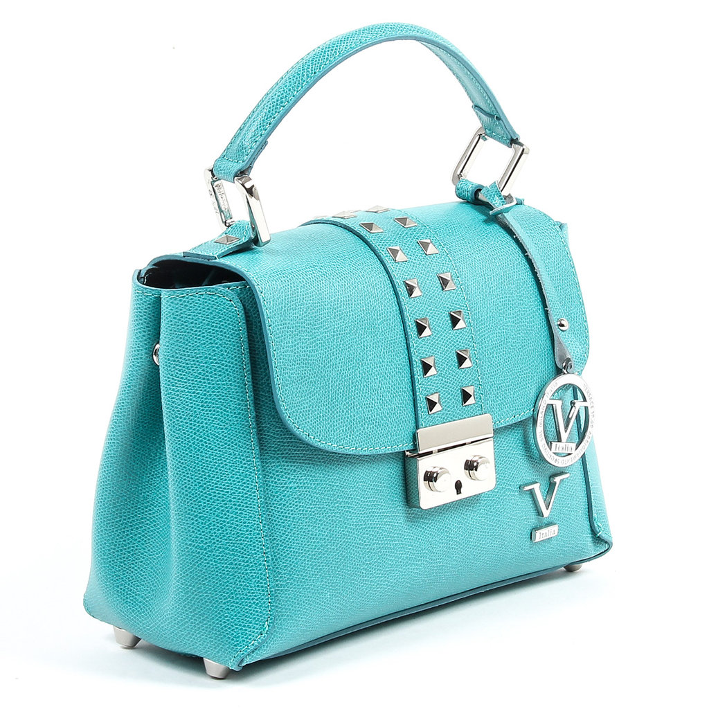 Borsa da donna V 1969 Italia V020-S PALMELLATO TURCHESE