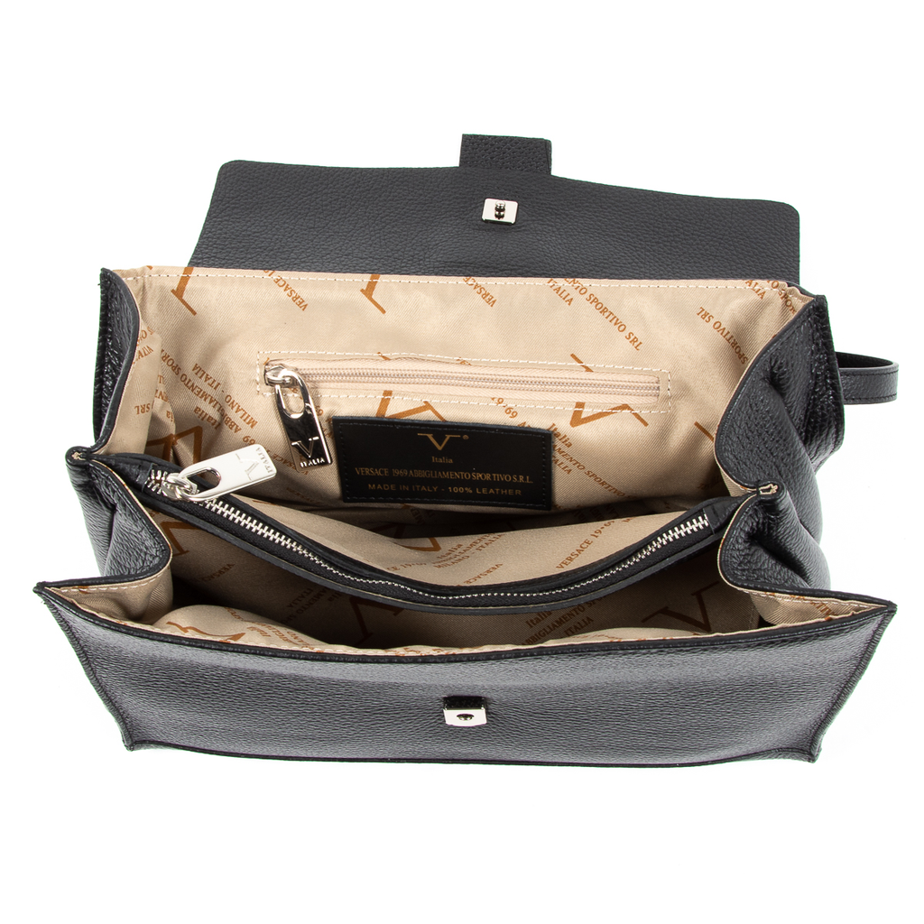 V 1969 Italia Borsa da donna nera ELLY