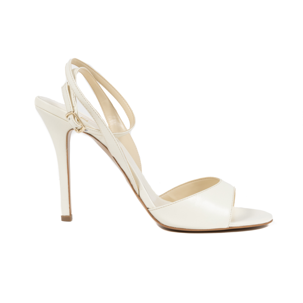 Sandalo Donna V1969 Italia con cinturino alla caviglia Bianco 302 NAPPA GHIACCIO