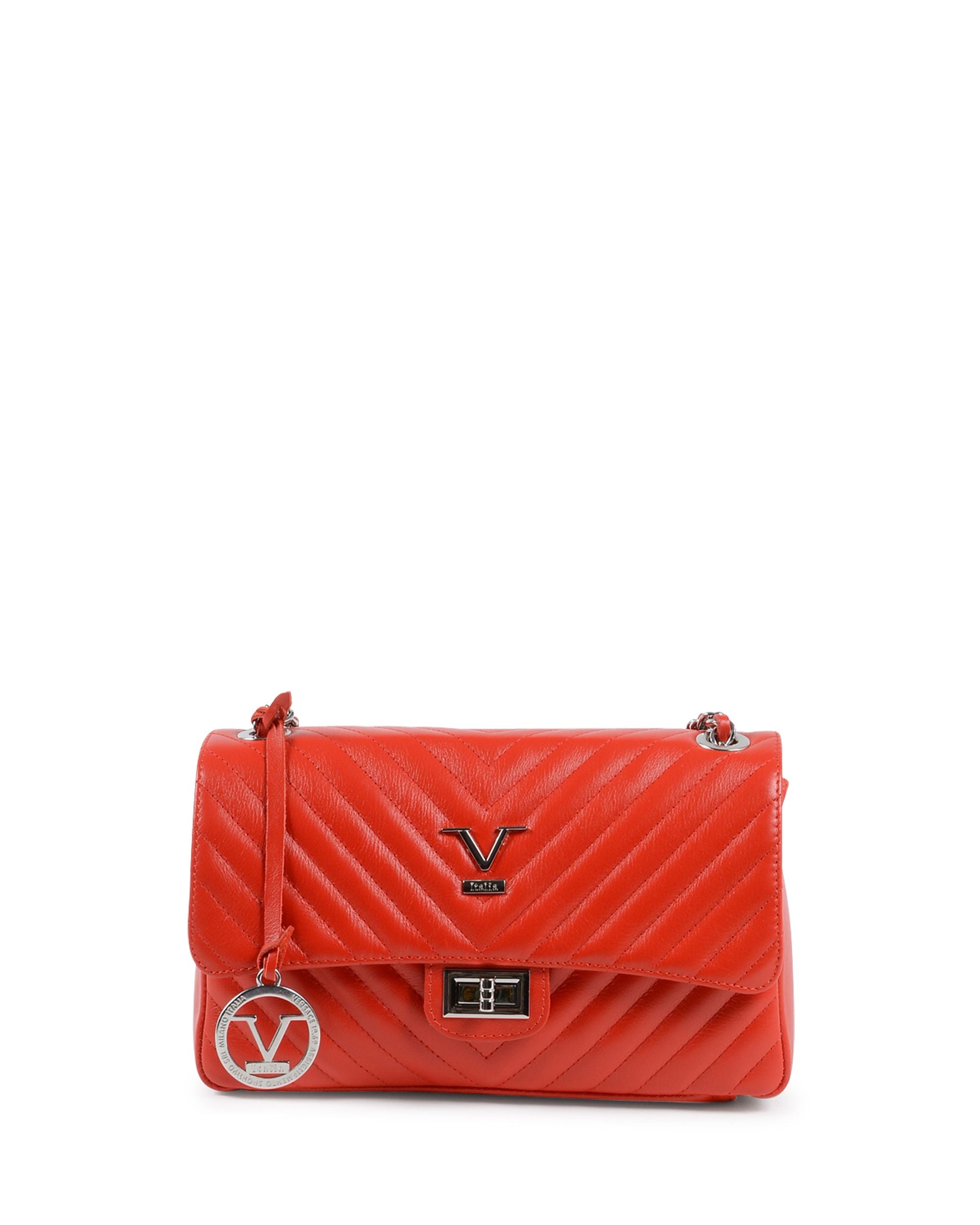 V Italia Borsa a mano da donna rossa V0116 KID ROSSO