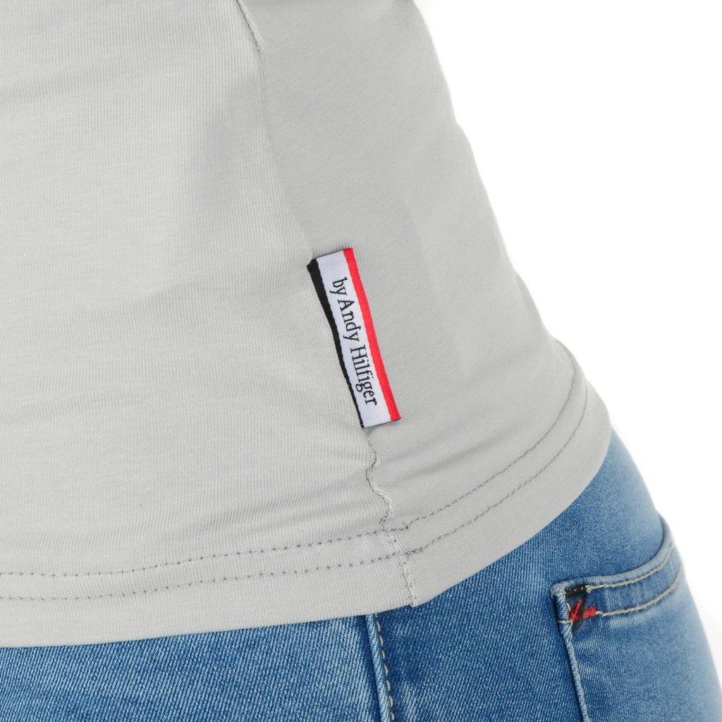 Andrew Charles By Andy Hilfiger T-shirt da donna LS TS602 031002 PHENIX GRIGIO CHIARO 003