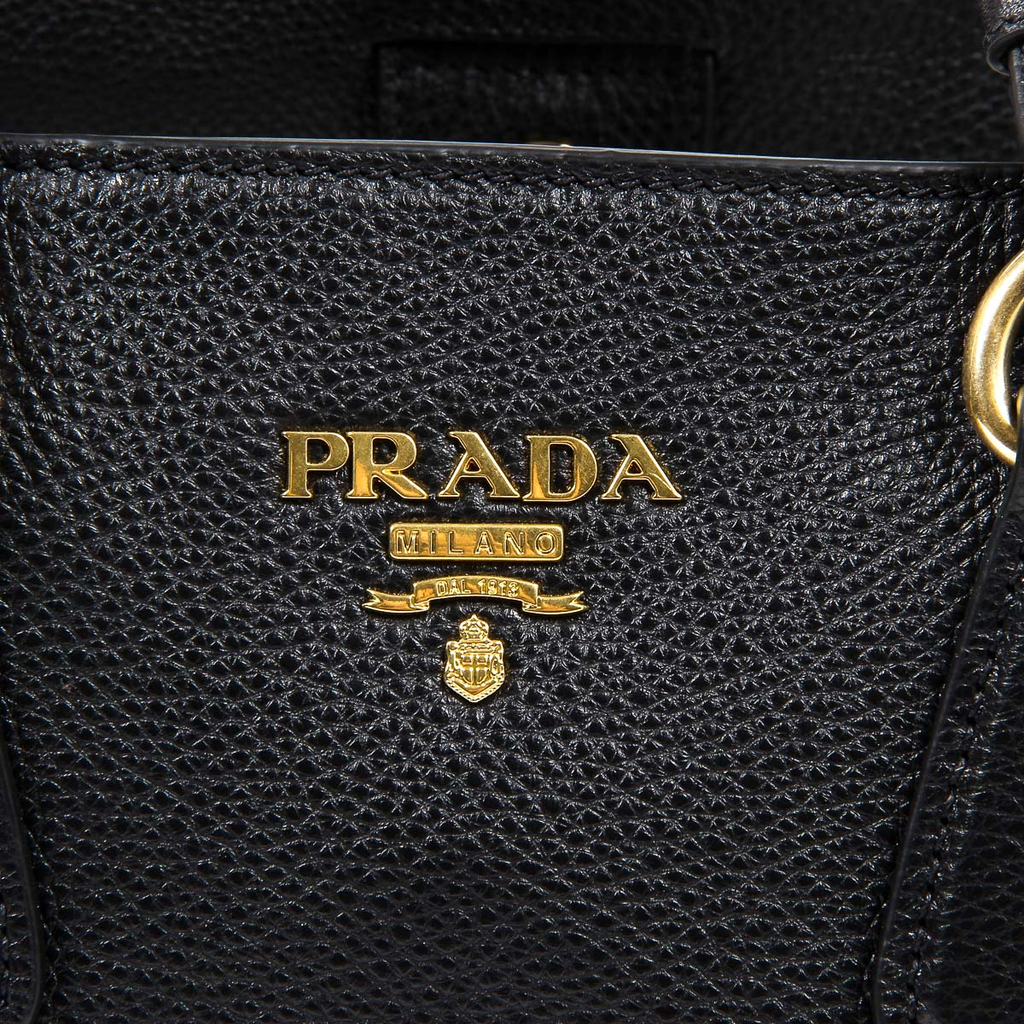 Borsa a mano Prada da donna 1BG043 2E8K F0002 NERO VITELLO PHENIX