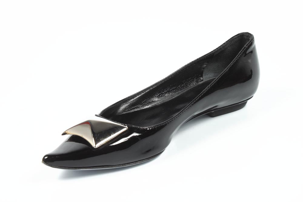 Ballerina da donna Sebastian Milano S2914M VERNICE NERA+NIKEL
