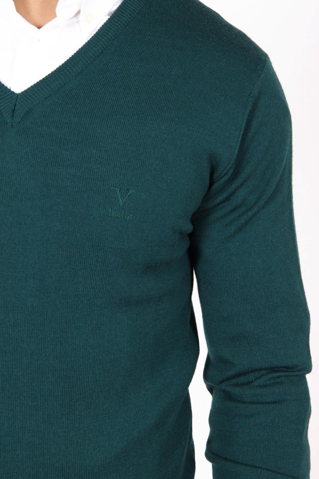 Maglione uomo scollo a V V 1969 Italia 9801 SCOLLO V VERDONE