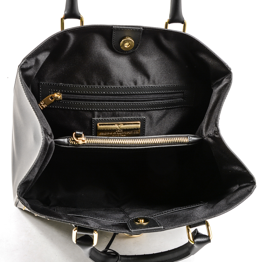 V 1969 Italia Borsa da donna nera CRETA
