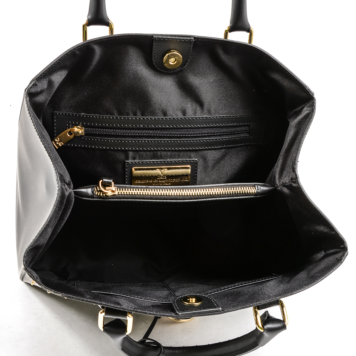 V 1969 Italia Borsa da donna nera CRETA
