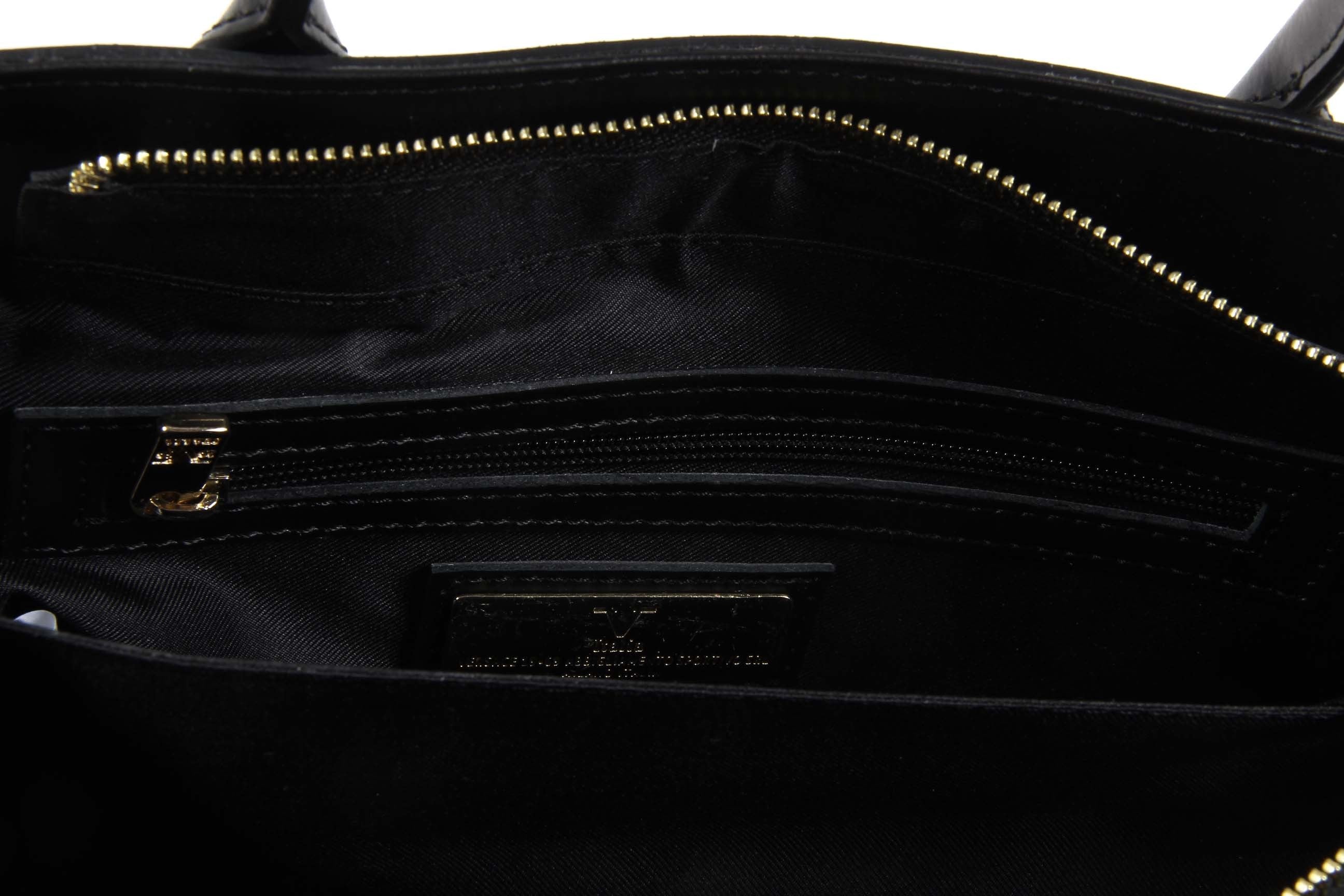 Borsa Donna V 1969 Italia H491-52 RUGA-ARUBA NERO-GRIGIO