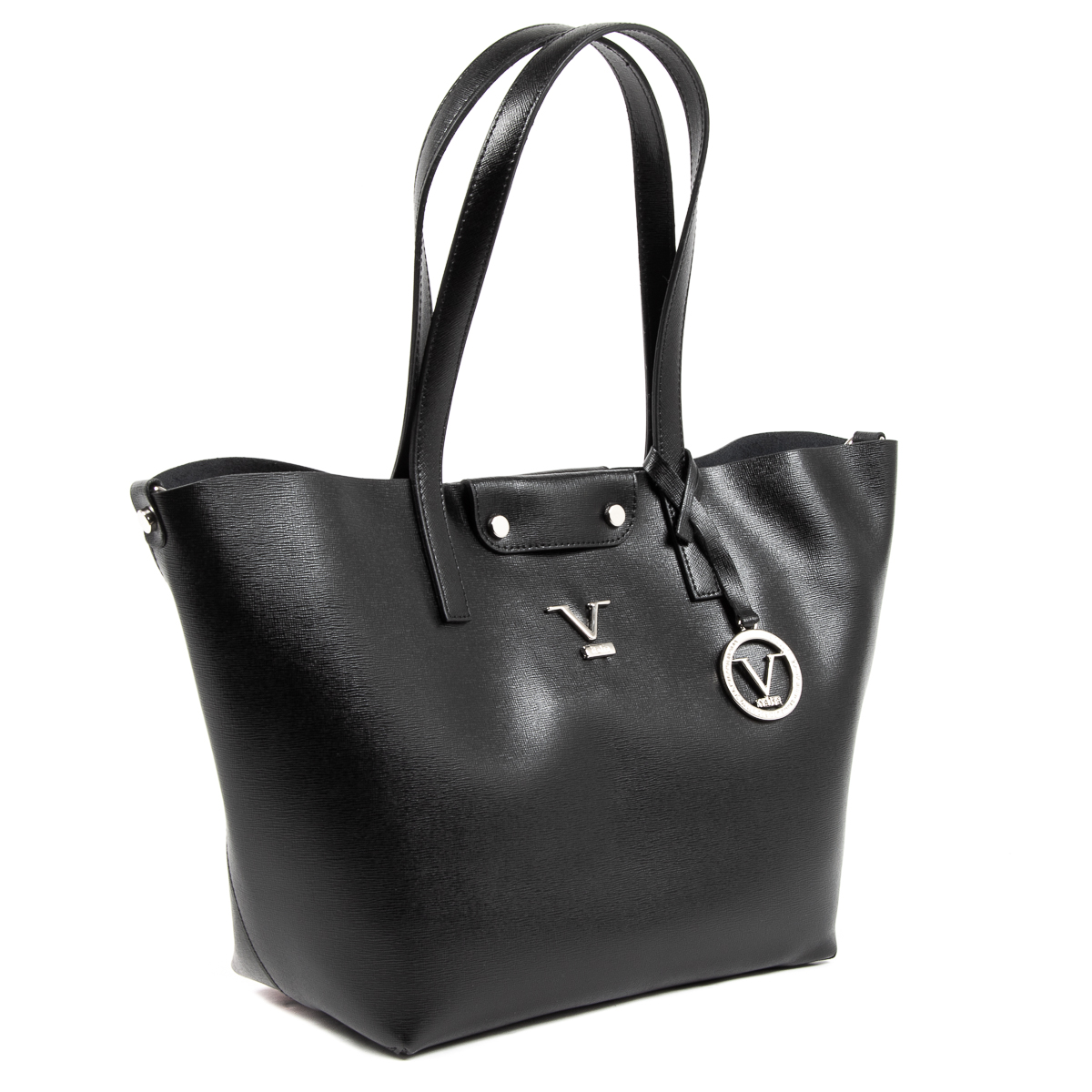 V 1969 Italia Borsa da donna nera JERSEY