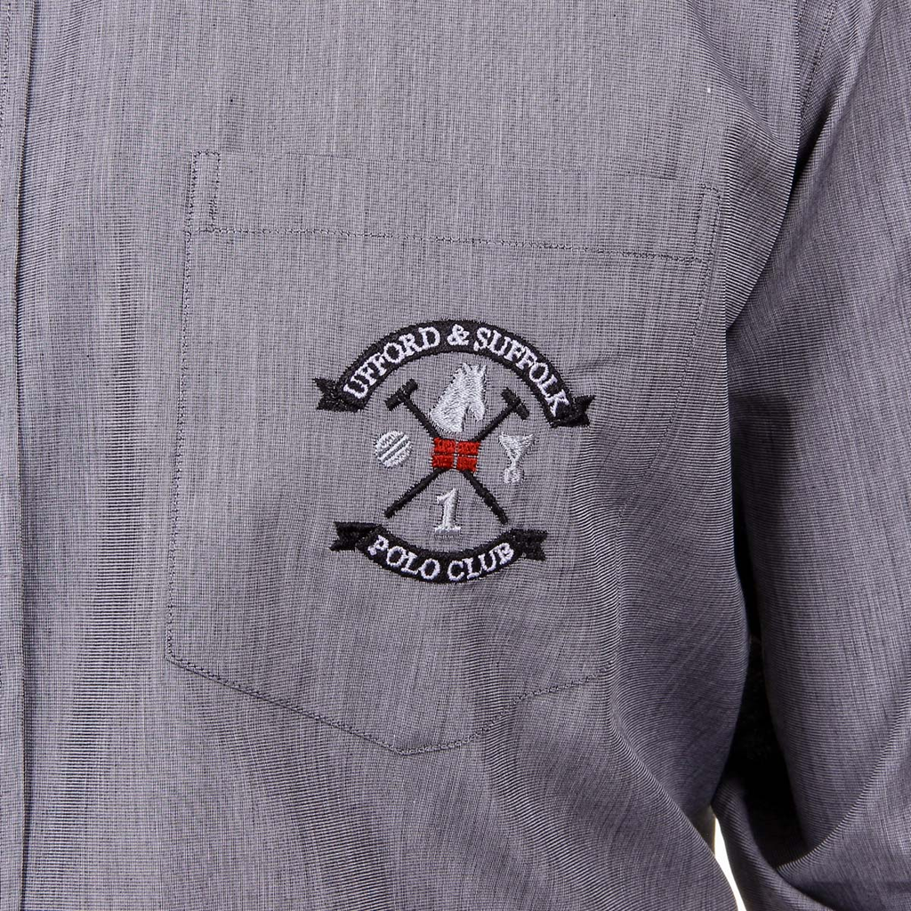 Camicia da uomo Ufford & Suffolk Polo Club USC02 B2 NERO