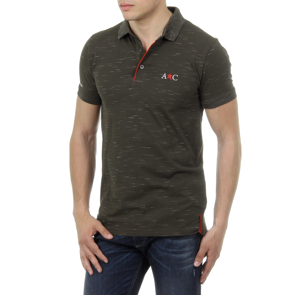 Andrew Charles Polo da uomo a maniche corte verde scuro RYAN