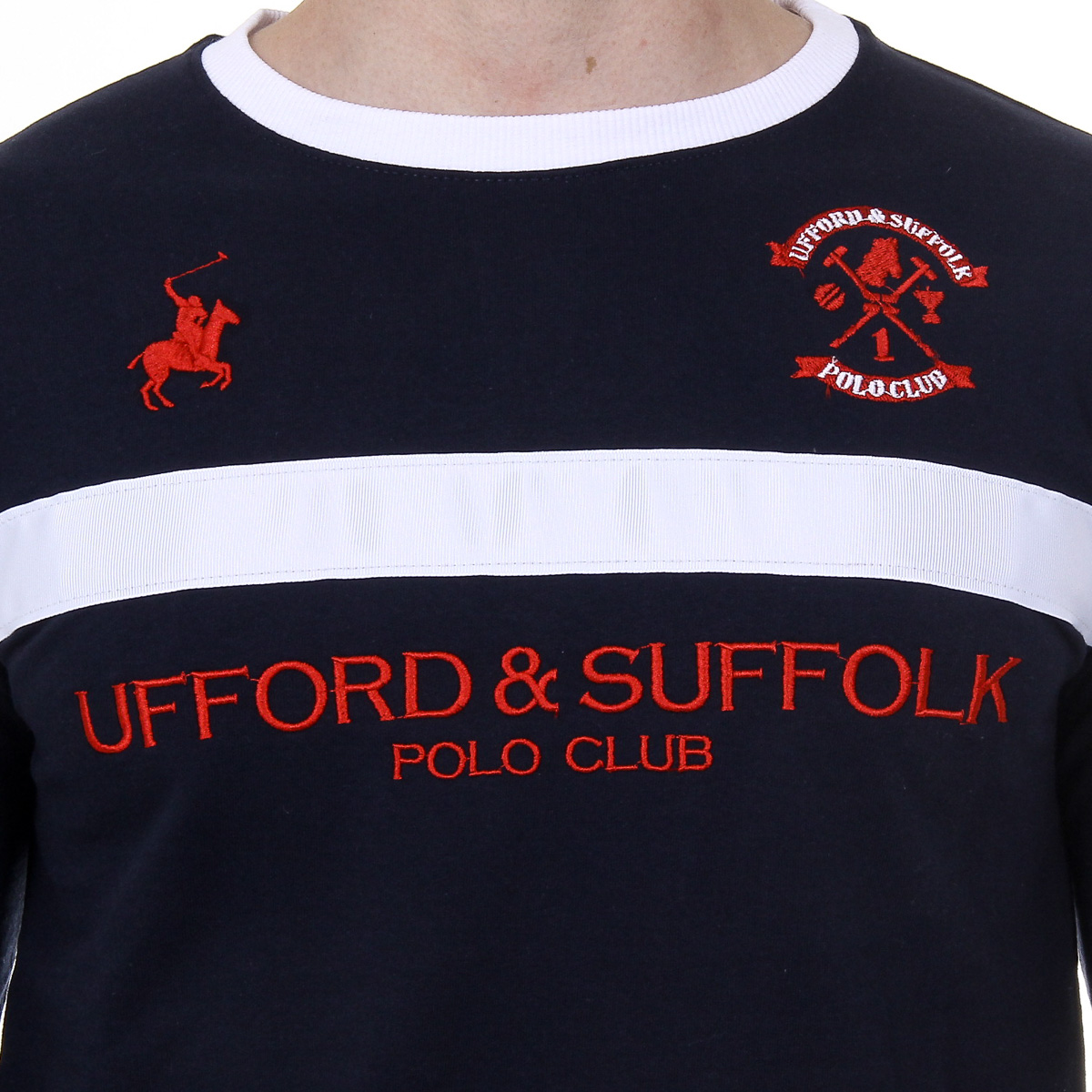 Maglione da uomo a maniche lunghe con scollo tondo Ufford & Suffolk Polo Club