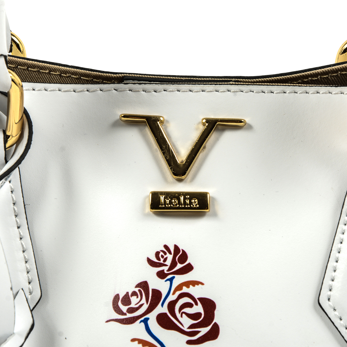 V 1969 Italia Borsa da donna bianca CRETA