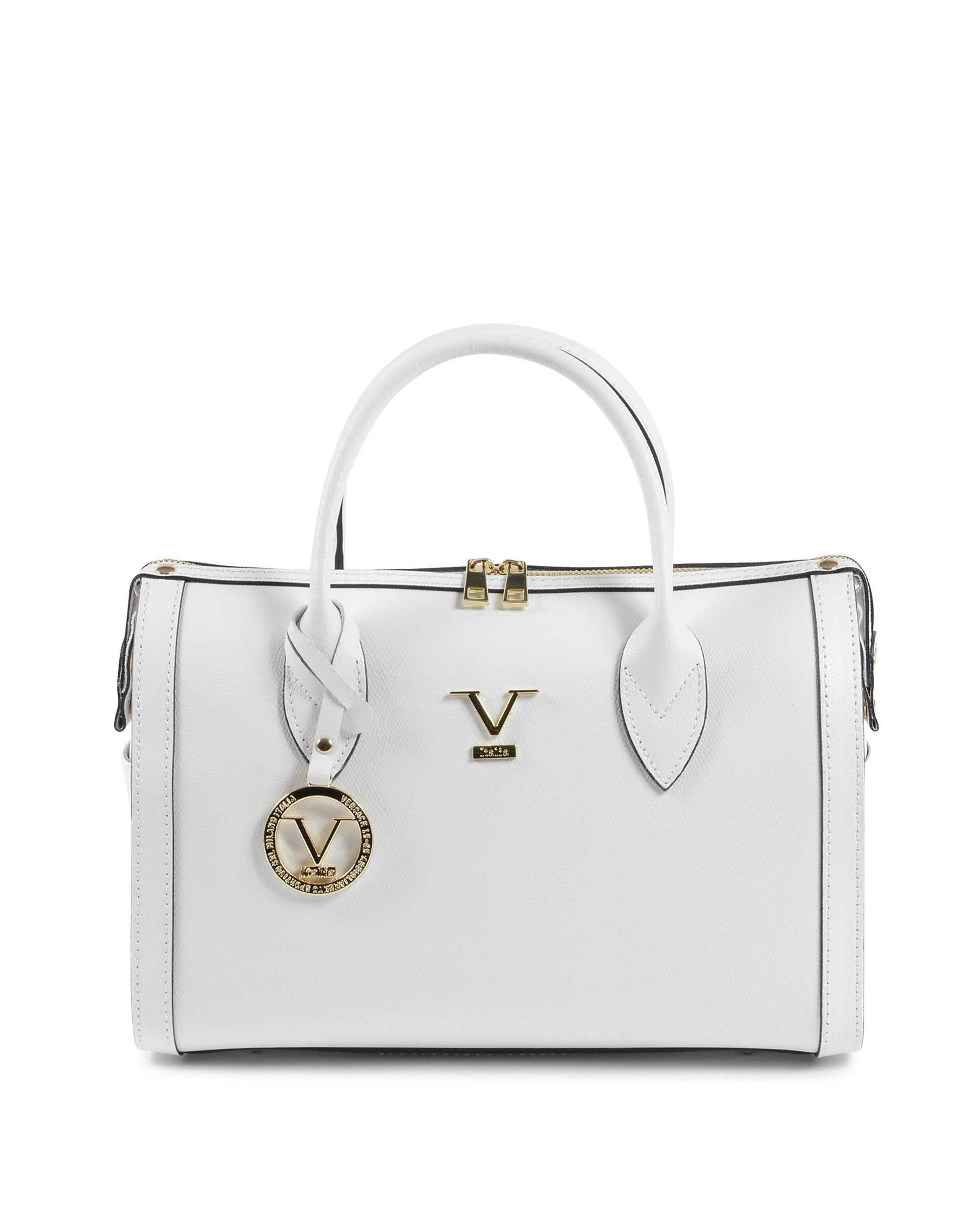 Borsa Donna V Italia Bianca V014-G PALMELLATO BIANCO