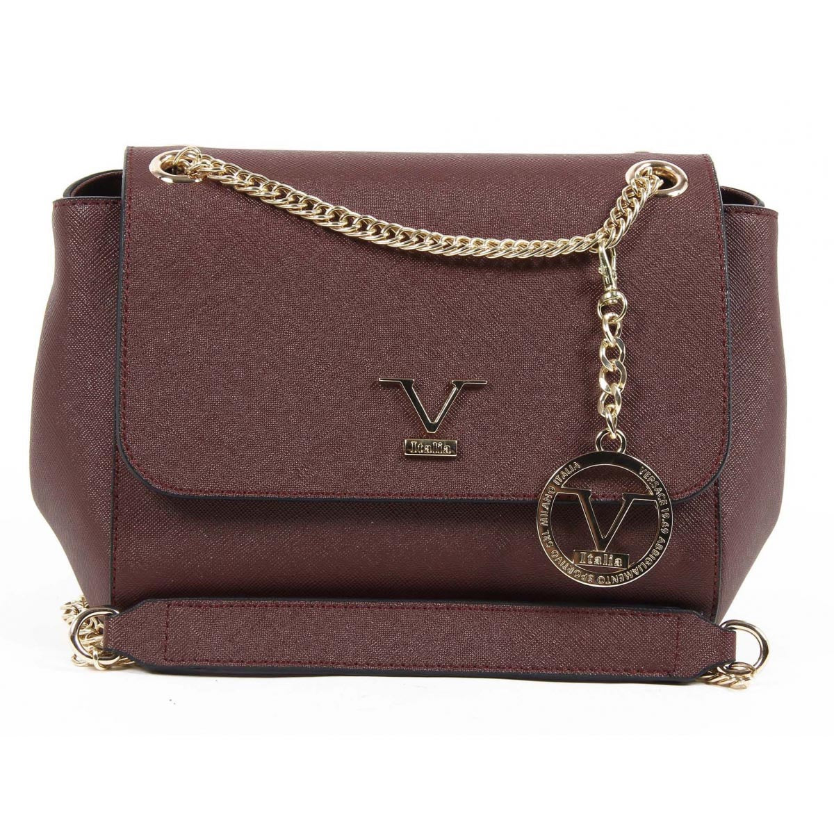 V 1969 Italia Borsa da donna VE014 CLARET RED