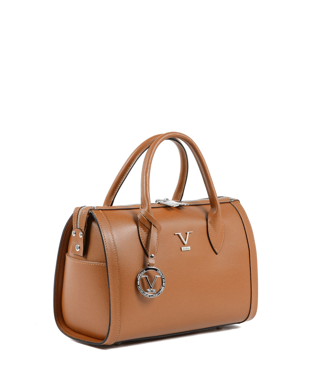 Borsa a mano da donna V Italia Marrone V014-S PALMELLATO CUOIO