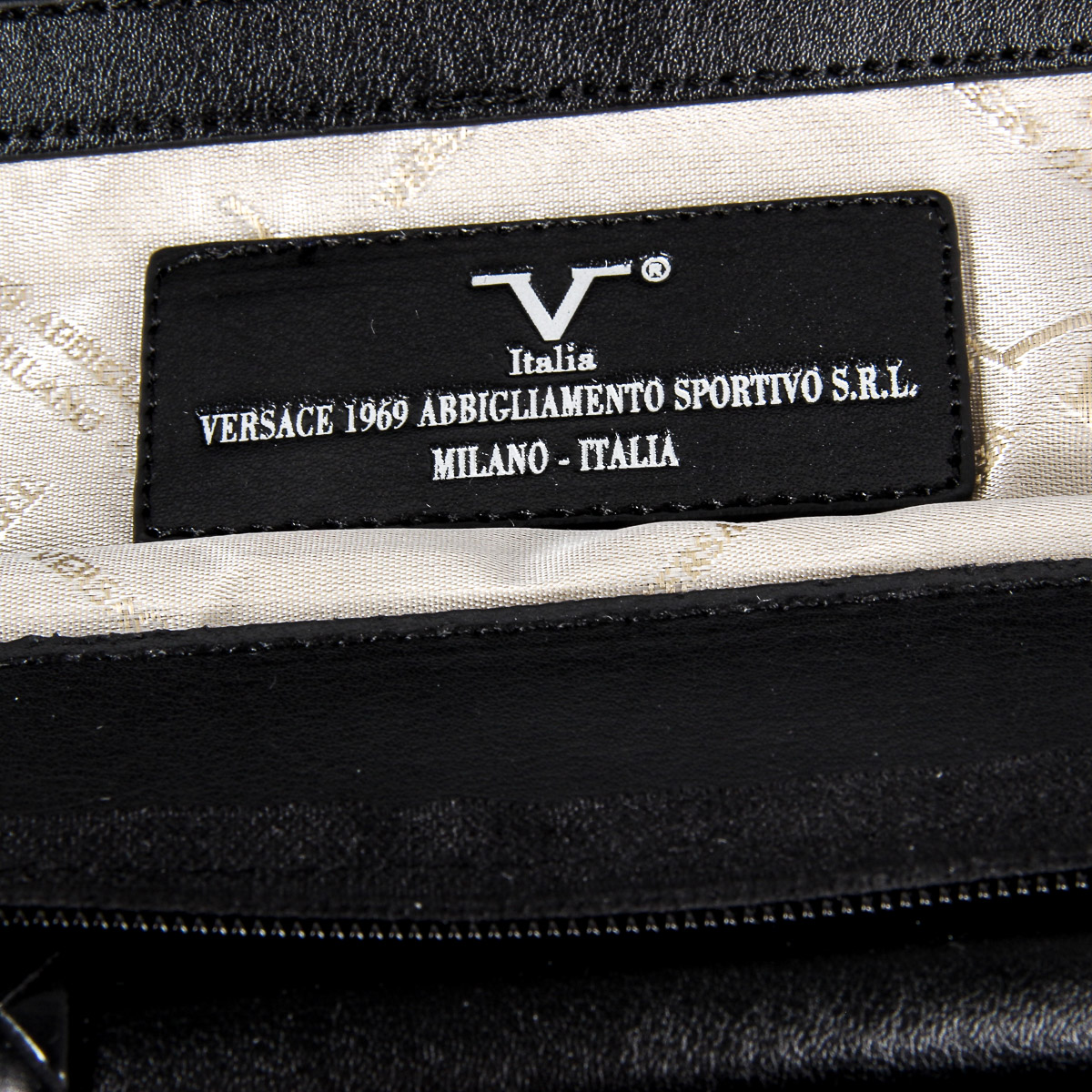 V 1969 Italia Borsa da uomo nera GARY
