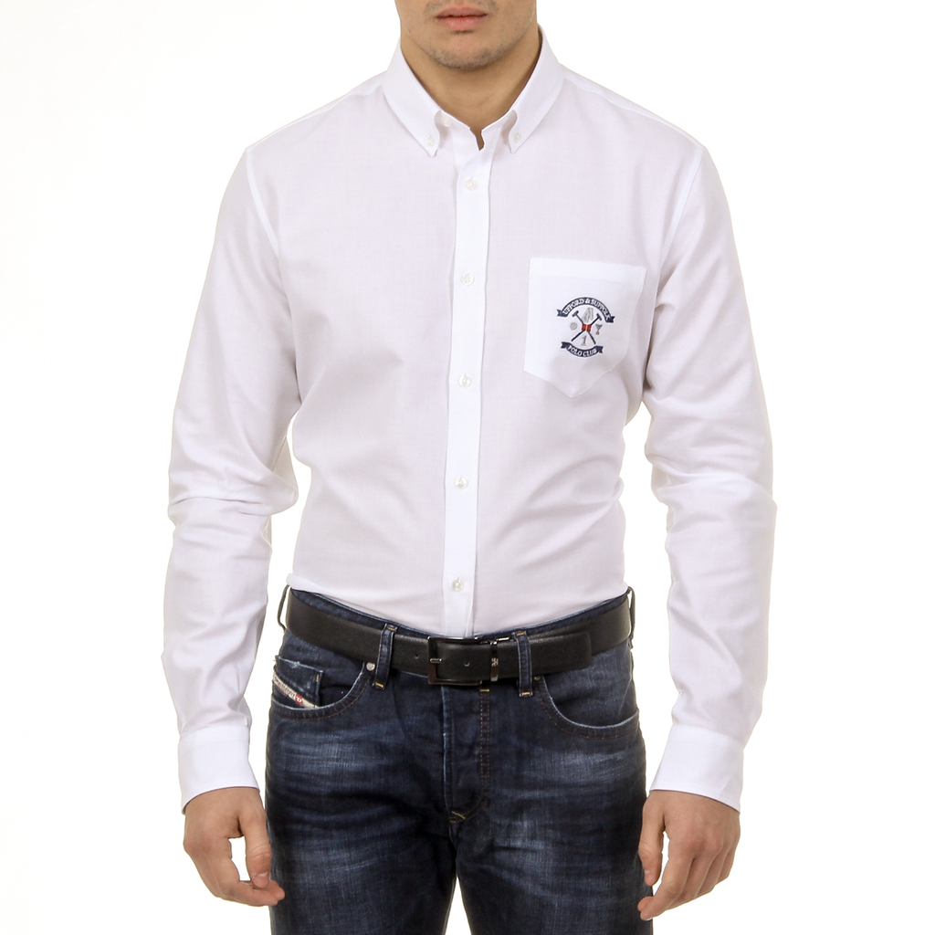 Ufford & Suffolk Polo Club Mens Shirt USC03 C1 BIANCO