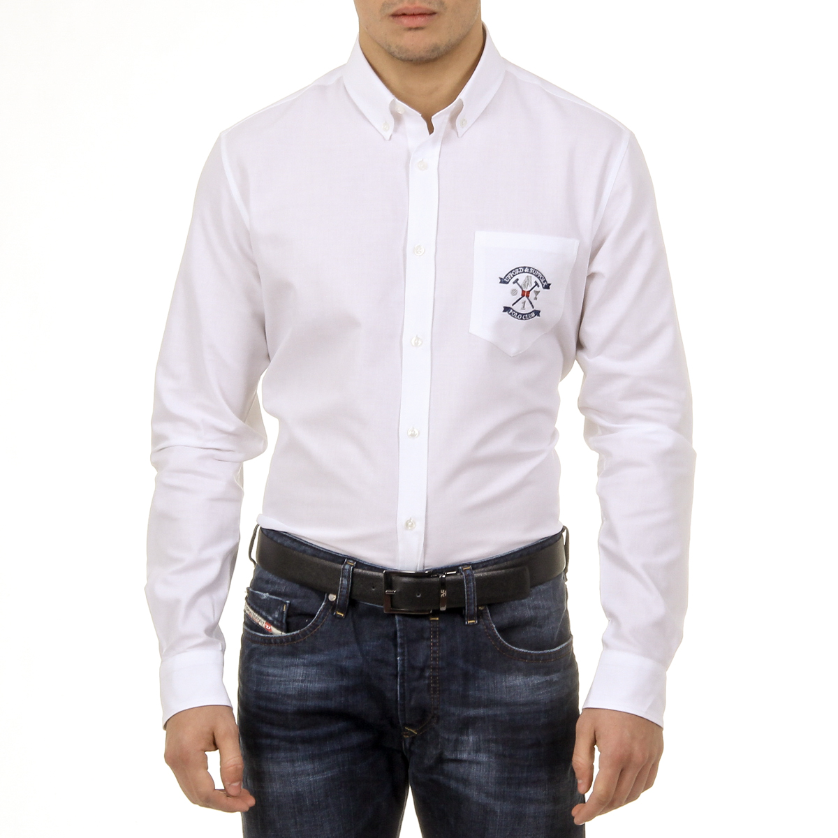 Ufford & Suffolk Polo Club Mens Shirt USC03 C1 BIANCO