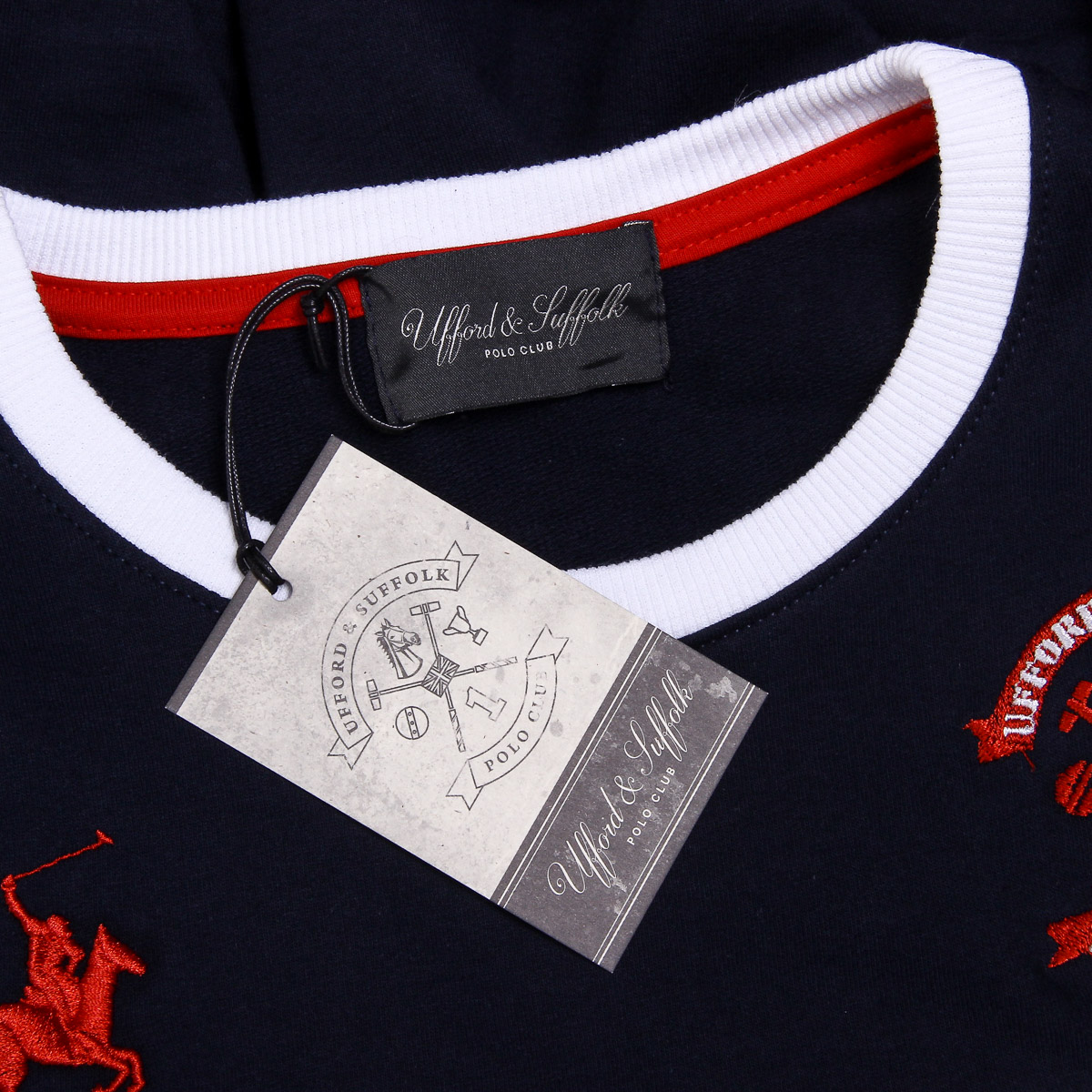 Maglione da uomo a maniche lunghe con scollo tondo Ufford & Suffolk Polo Club